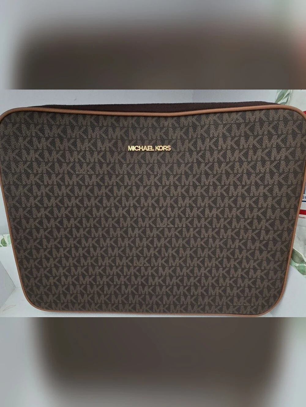 Michael Kors Brown Monogram Tote Bag